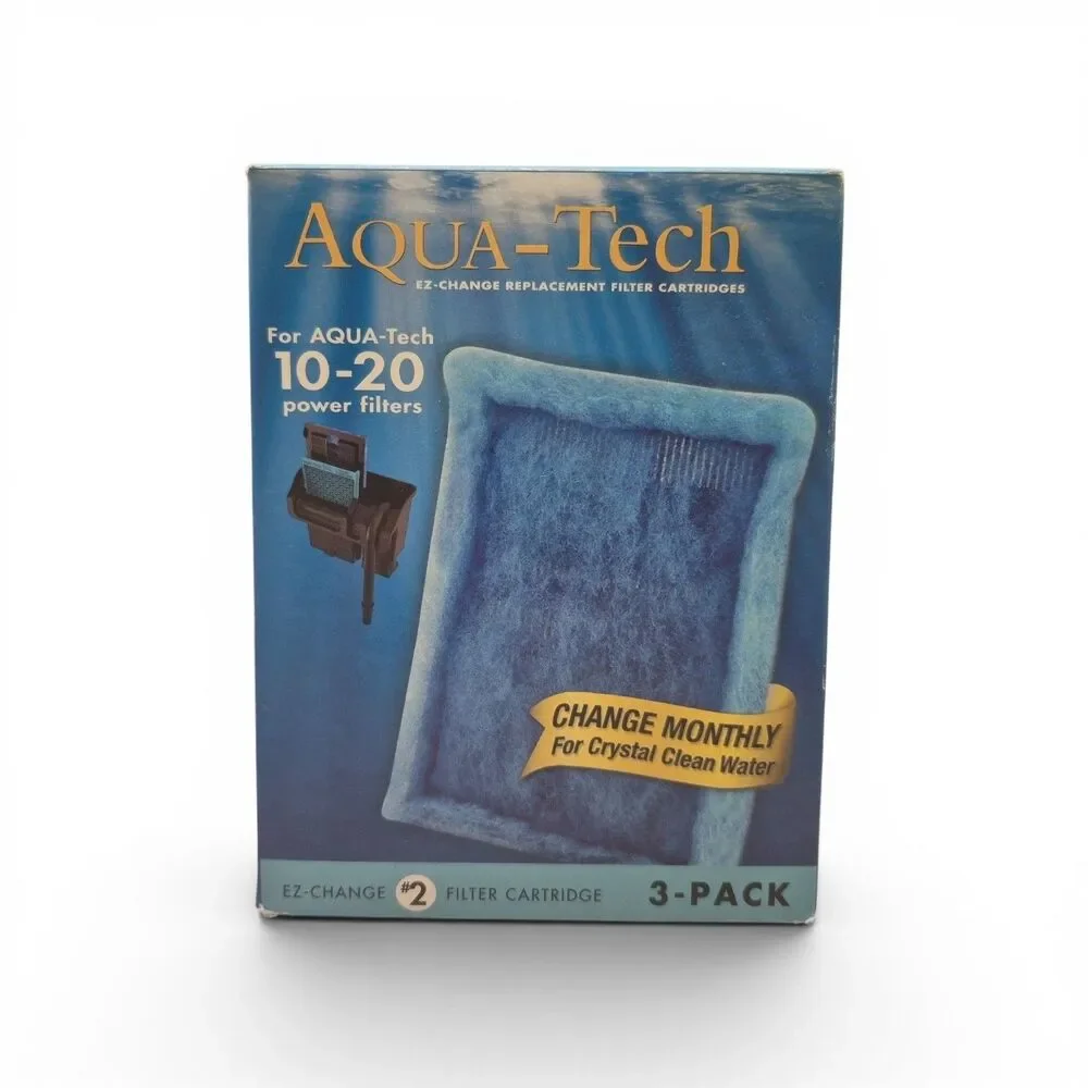 Brand New Aqua-Tech EZ-Change Aquarium Filter #2 Cartridge For 10-20G,3 Pack.FS!